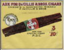 vintage cigar label, Saint Bernard