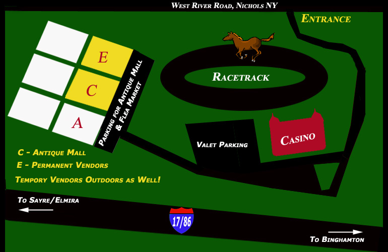 map of tioga downs